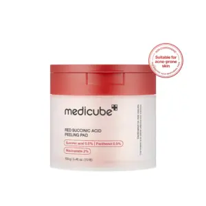 red succinic acid peeling pad medicube
