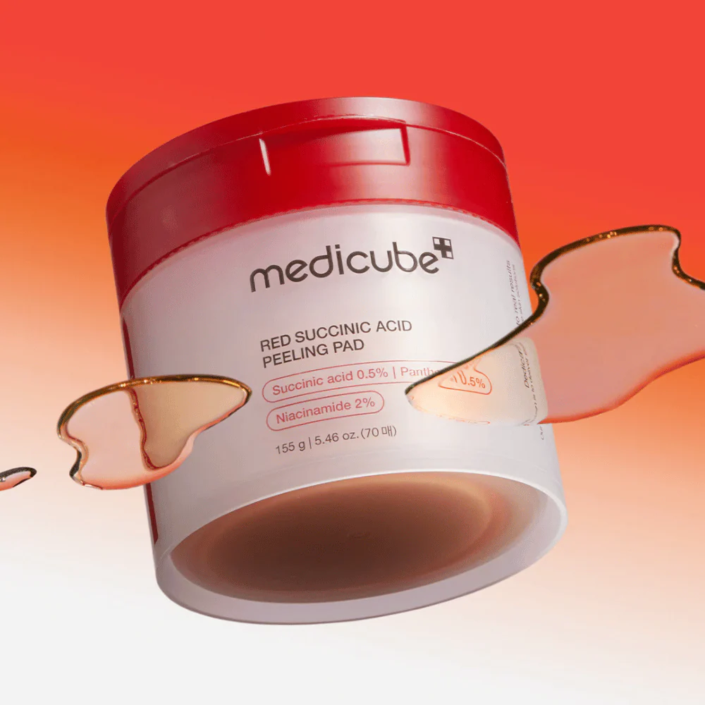 red succinic acid peeling pad medicube - Imagen 3
